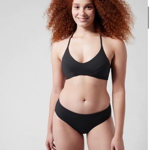 EUC Athleta Triangle Bikini Top A-C Black Swim Top